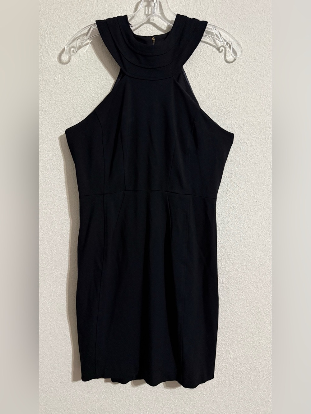 Cynthia Steffe Black Midi Halter Dress